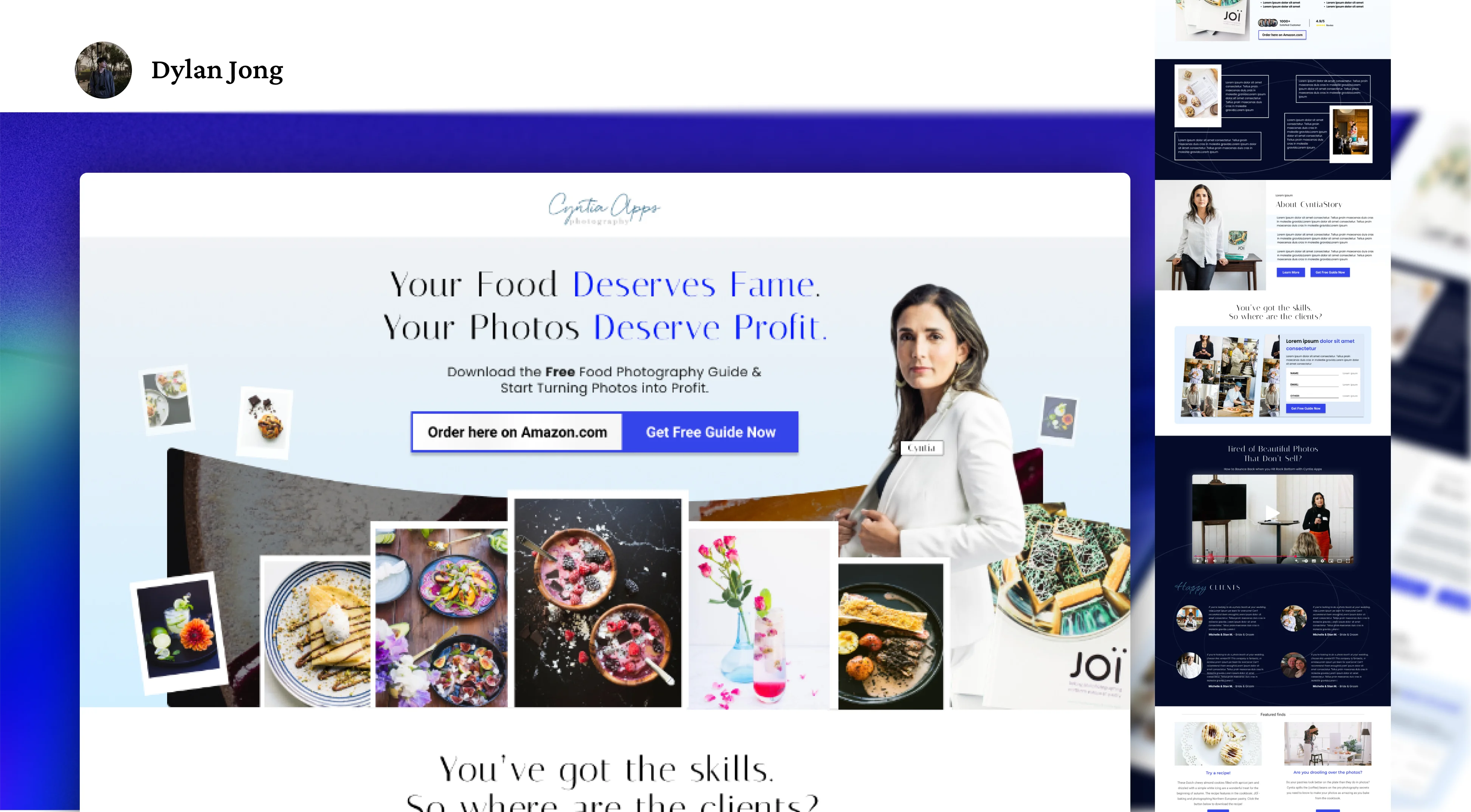Portfolio landing page 